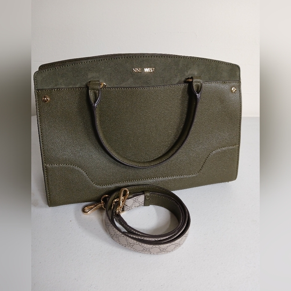 Nine West Green Satchel Bag - Picture 5 of 6
